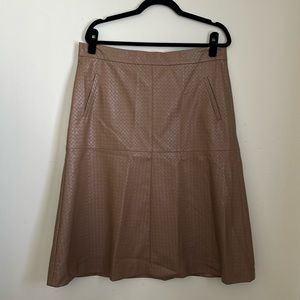 Anthropologie Taifun sz 14 faux leather midi skirt